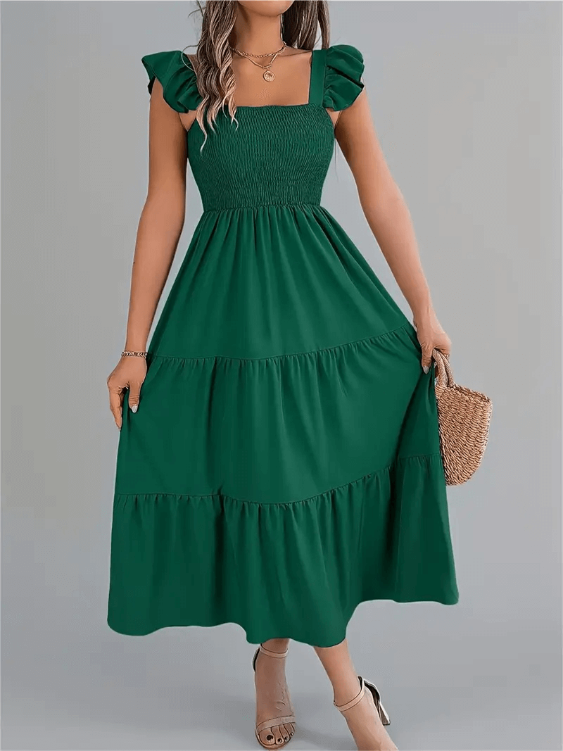Robe Décontractée à Volants - oomedo™