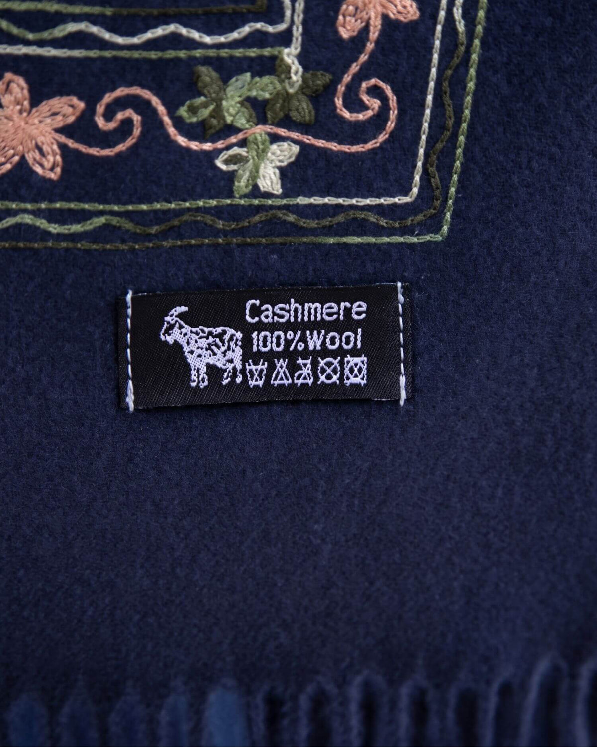 Écharpe Cachemire Brodée